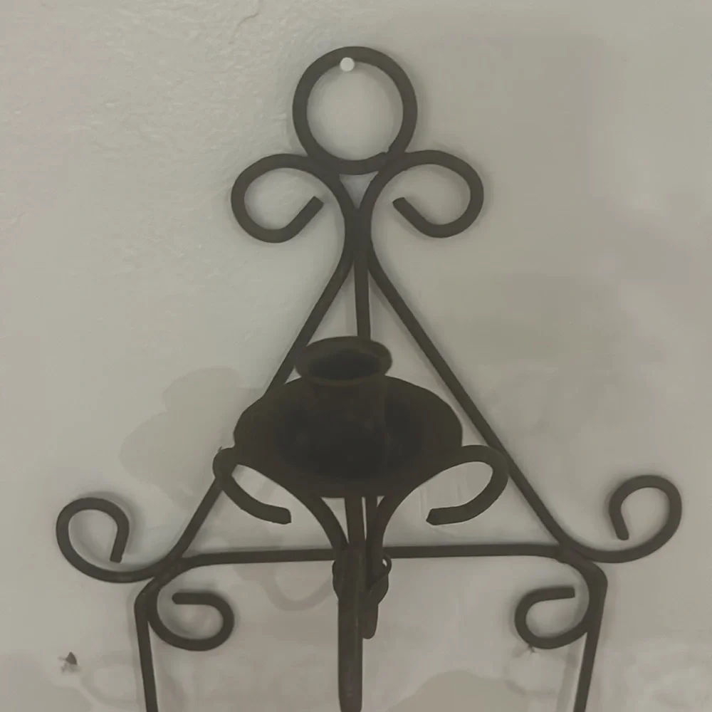 Brown rusted Wall Candle Holder